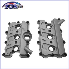 Left & Right Engine Valve Cover w/ Gasket For Audi A4 Quattro A5 A6 VW Touareg