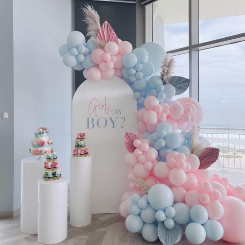 Luftballons Girlande Rosa und Blau, 176 Stück Gender Reveal Party Deko, Macaron - Bild 7 von 10