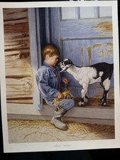 Arnold Nogy Vintage 'Barn Kids' Limited Edition Print - Good Condition