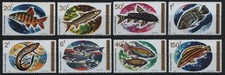 Ruanda 1973 - Mi-Nr. 577-584 A ** - MNH - Fische / Fish
