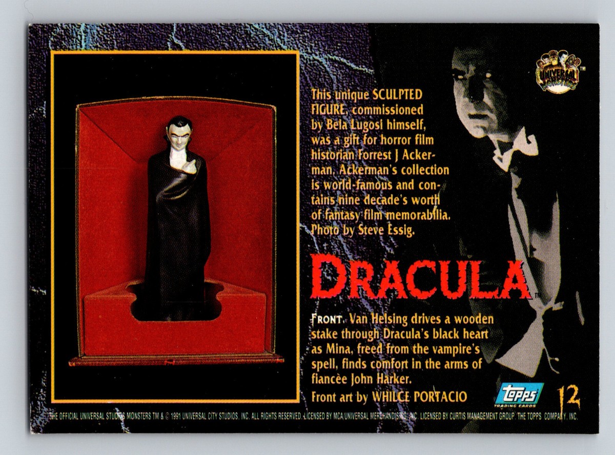 1994 Topps Universal Monsters Illustrated #12 Dracula Trading Card