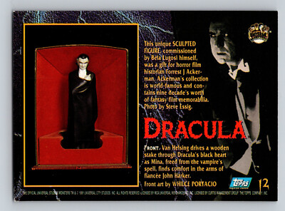 1994 Topps Universal Monsters Illustrated #12 Dracula Trading Card