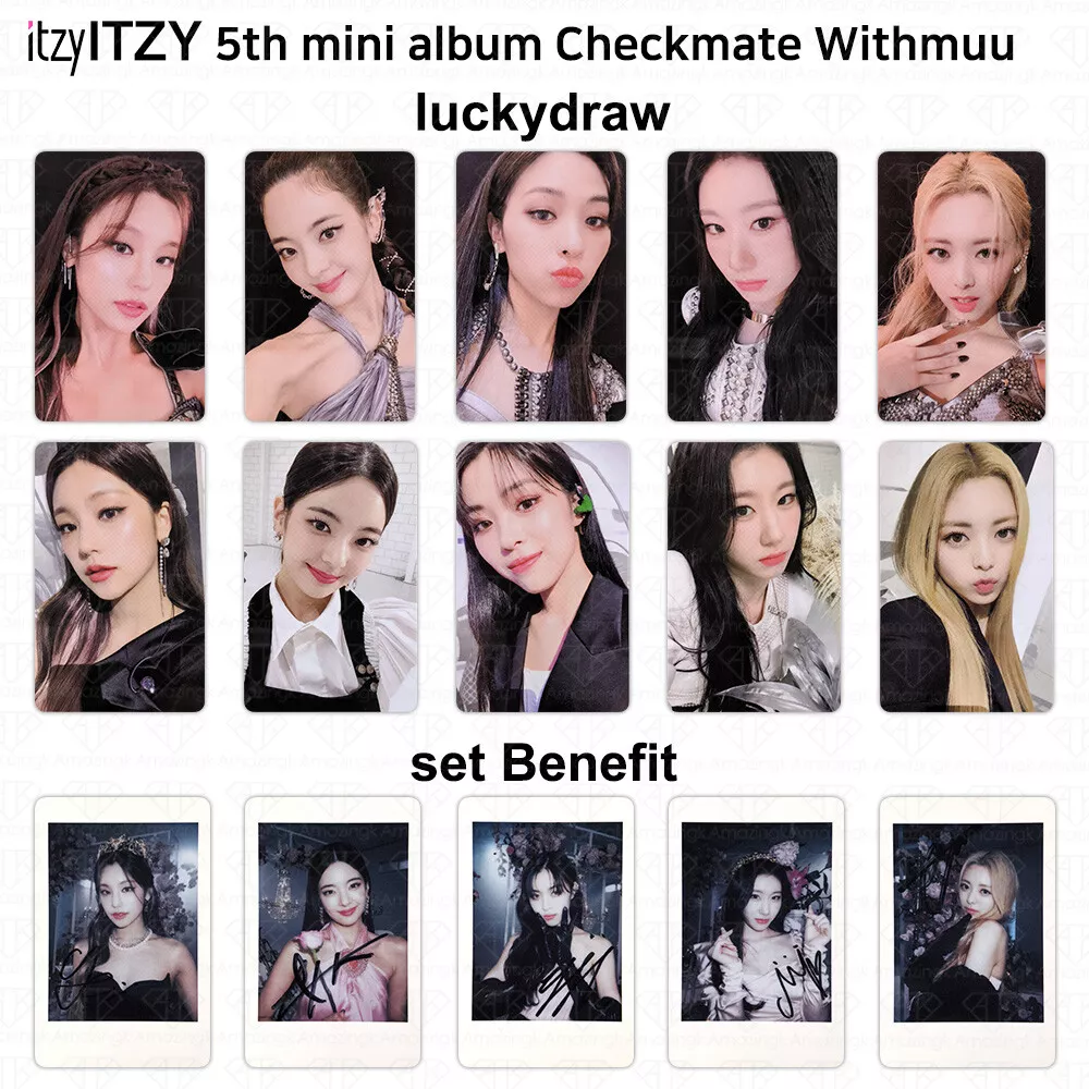 ITZY 5th Mini Album Checkmate Official Photocard Withmuu Lucky Draw Polaroid