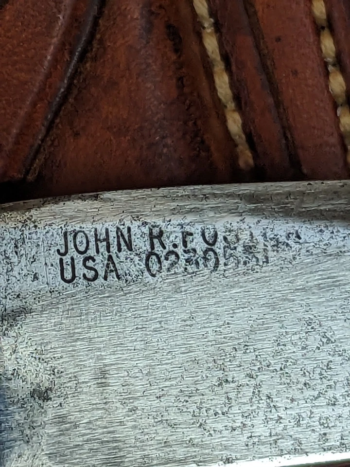 Rare Randall Made Fighter Knife Antler Stag Handle, Rare John R. Foster/Military - Image 4 of 4