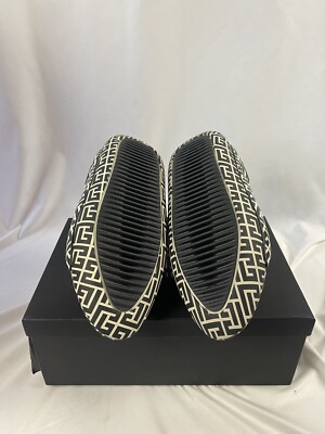Balmain Black B-IT Leather Quilted Monogram Puffer Slide Sandals