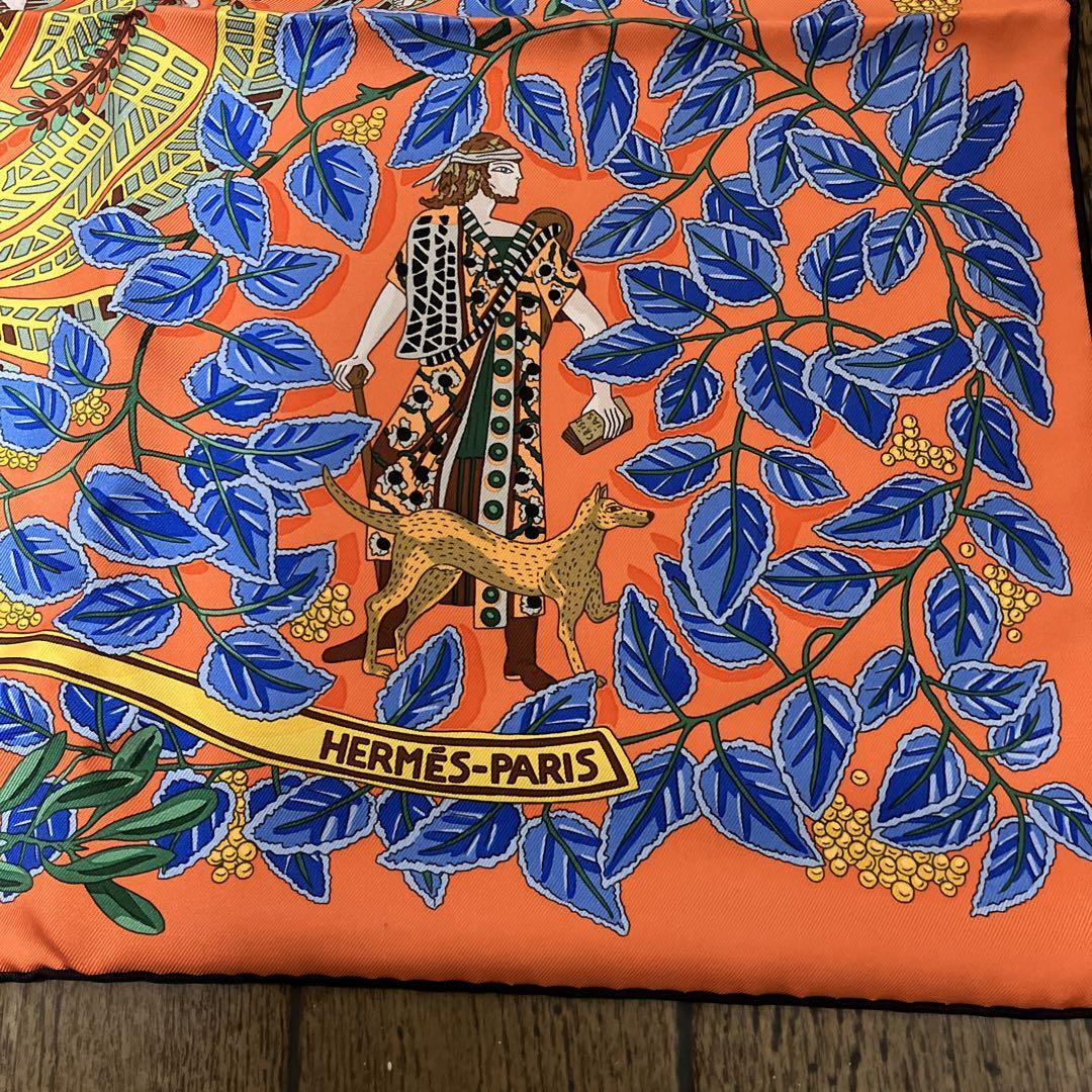 Hermes 100% silk LA PROMENADE DE PLATON Carre 90 unused Rare