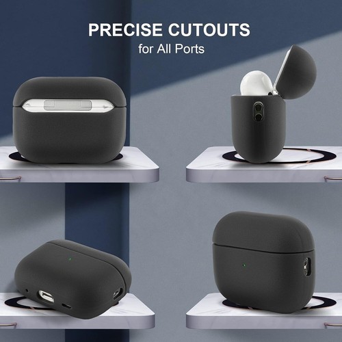 Luxus Leder Style AirPods Pro Case Hülle Cover Schutzhülle Air Pods Blau Loop - Picture 4 of 4