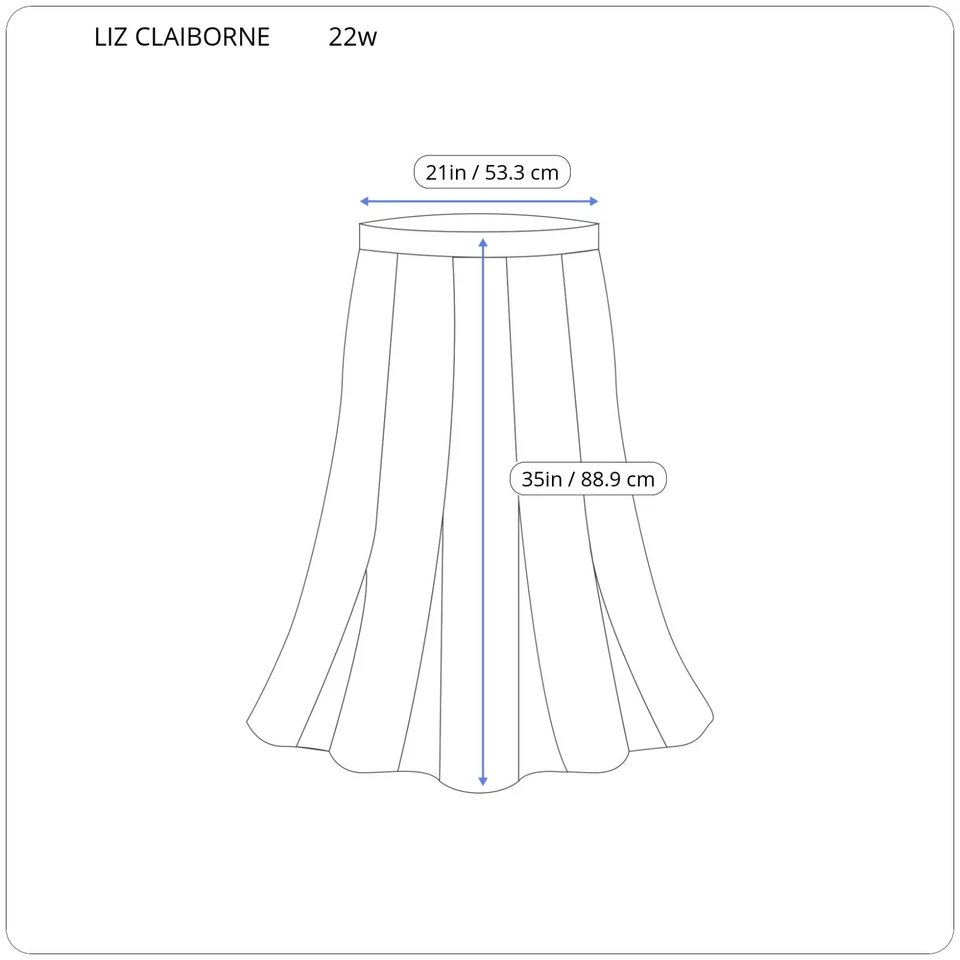 Falda Liz Claiborne Villager para mujer 22W midi negra a lunares forrada con abertura transparente Foto 2 de 4