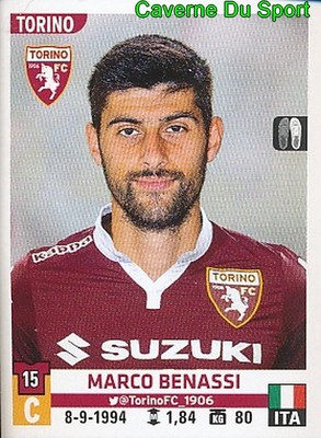 548 MARCO BENASSI ITALY TORINO.FC STICKER FOOTBALLERS 2016 PANINI