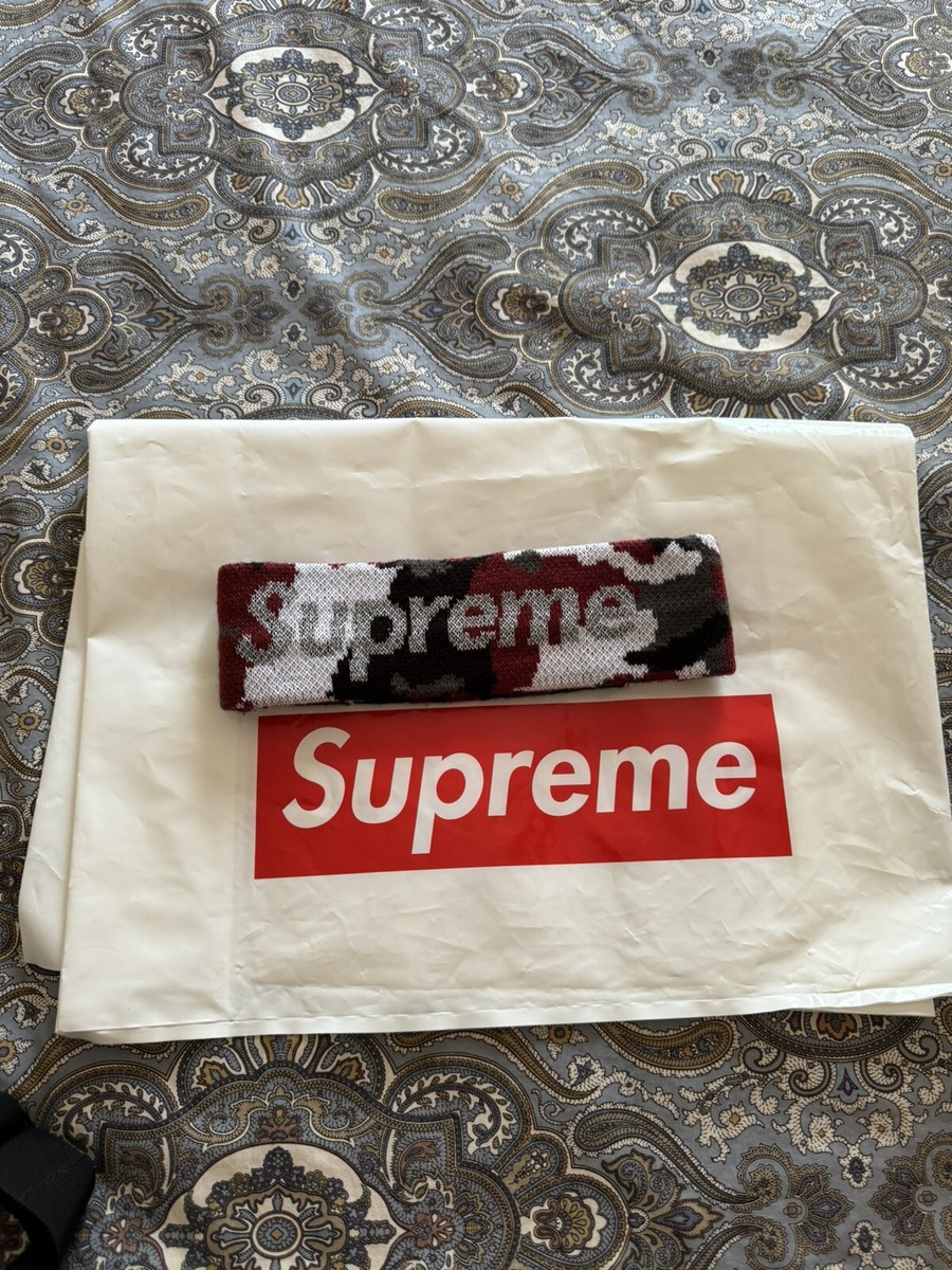 Supreme Camo ( Red, Black, White) Reflective New Era Headband FW