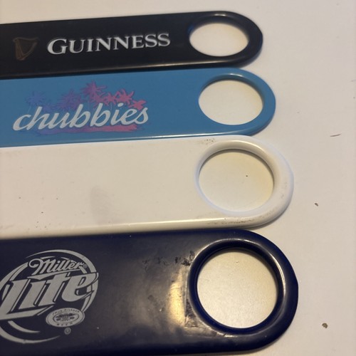 Lot of 4 Speed Wrench 7” Bottle Openers Guinness-Miller Lite-Chubbies-Socialite - Picture 6 of 6