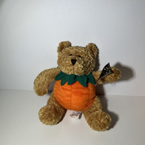 Halloween Teddybär im Kürbis Kostüm Braunbär Plüsch 2 Stück - Bild 9 von 9