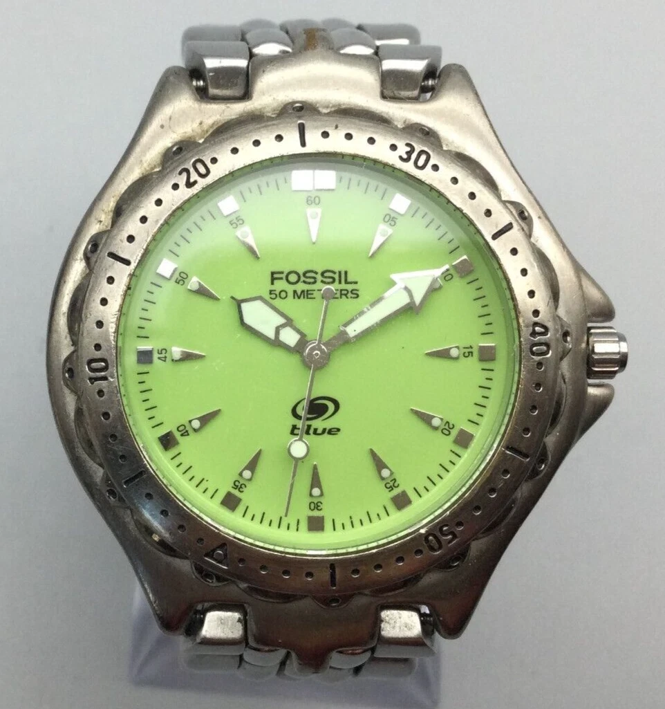 Fossil top green dial