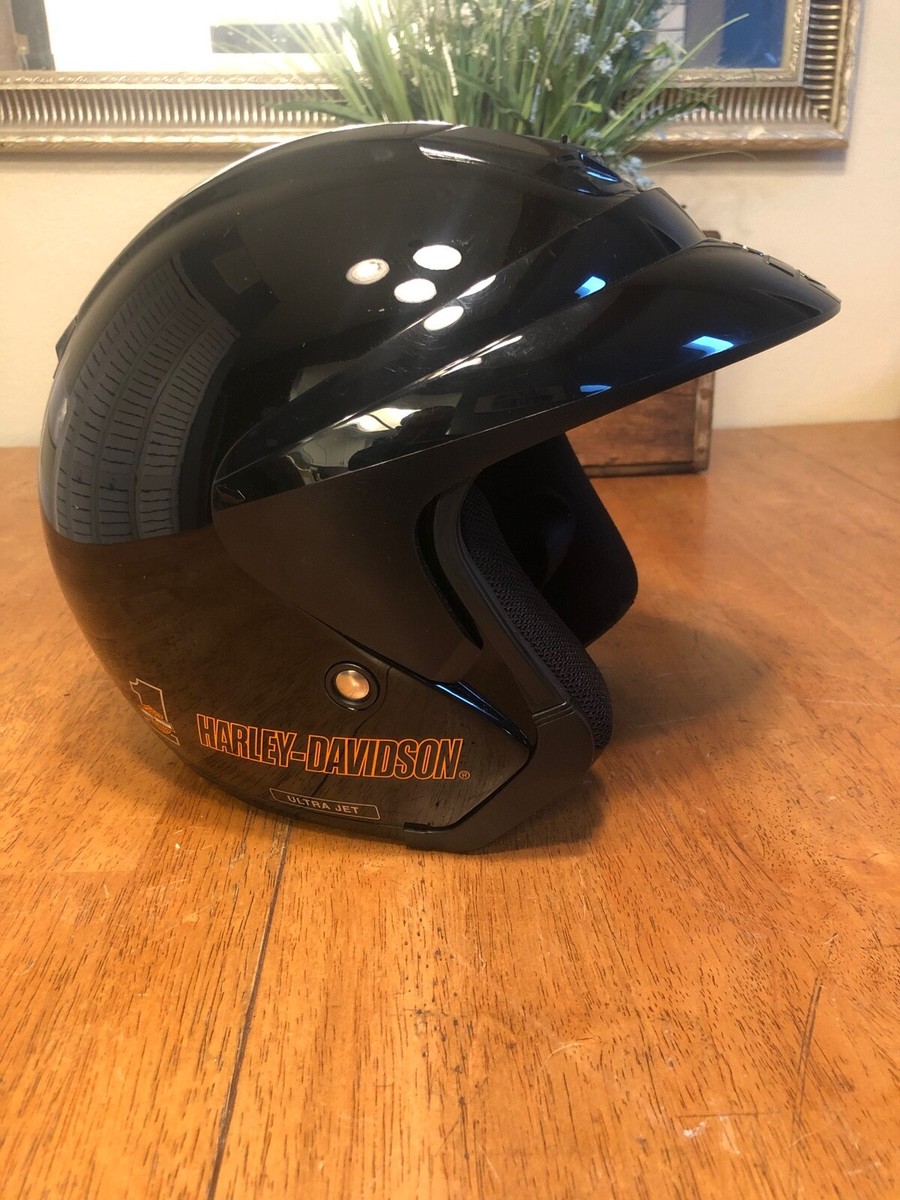 HARLEY-DAVIDSON ジェットヘルメット ブラック HARLEY DAVIDSON ULTRA JET BLACK HELMET OPEN FACE SIZE SMALL