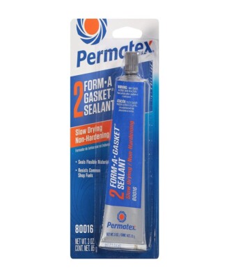 Permatex 2 Form-A-Gasket Sealant 3 oz Tube Non-Hardening