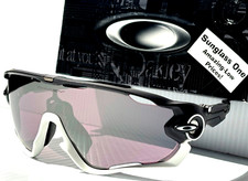 NEW Oakley JAWBREAKER Matte Black  White PRIZM Road Black Lens Sunglass 9290-50