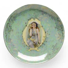 Large RS Prussia Porcelain Portrait Charger ES Germany Prove Saxe