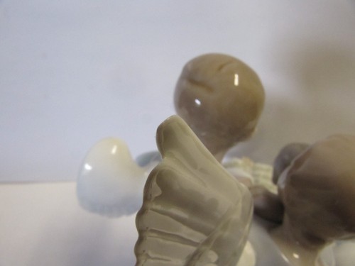 L@@K! EINGESTELLT LLADRO 5495 LG. ENGELCHOR 3 GEFLÜGELTE ENGEL SINGEND PORZELLAN - Bild 8 von 21