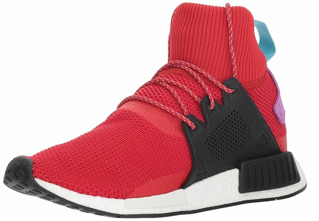 adidas NMD Xr1 Winter Mens BZ0632 Red Black Boost Roller Knit Shoes Size 12  for sale online | eBay