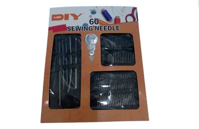 Hand Sewing Needle Kit (60 PSC) -Hand Stitcher Repair Set/Sewing Kit Set 