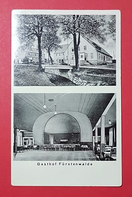 AK FÜRSTENWALDE um 1930 Gasthof mit Innenansicht      ( 26405