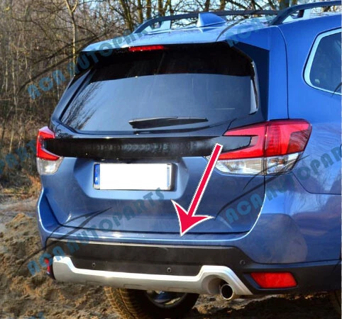REAR BUMPER SILL PROTECTOR PLATE TRIM COVER For SUBARU FORESTER SK 18-23 - Picture 4 of 4