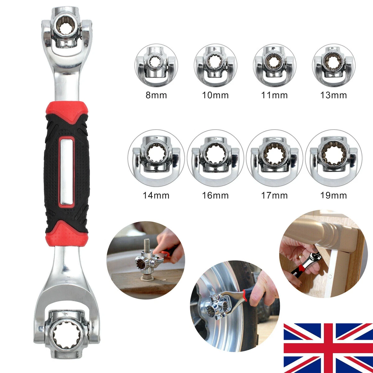 New 48 in 1 Universal Wrench Handy Adjustable Tool Multi Function Socket Spanner