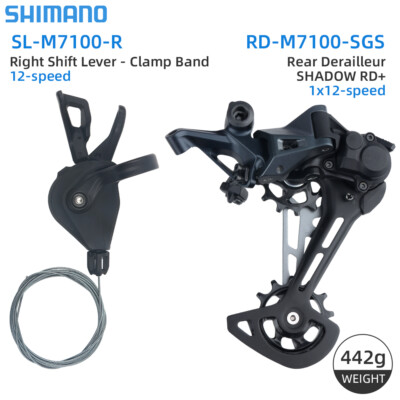 SHIMANO SLX M7100 SHADOW Rear Derailleur SGS Right Shift Lever