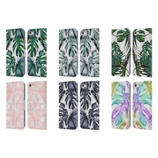 NATURE MAGICK PALM LEAVES ON MARBLE LEATHER BOOK CASE APPLE iPOD TOUCH MP3