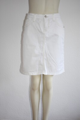 BLUE FIRE * Rock Skirt Denim Rock Weiß Größe 38 W29