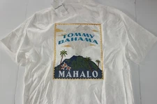 Tommy Bahama Camp Shirt Mahalo Volcano Embroidered Panelback Silk New Medium M
