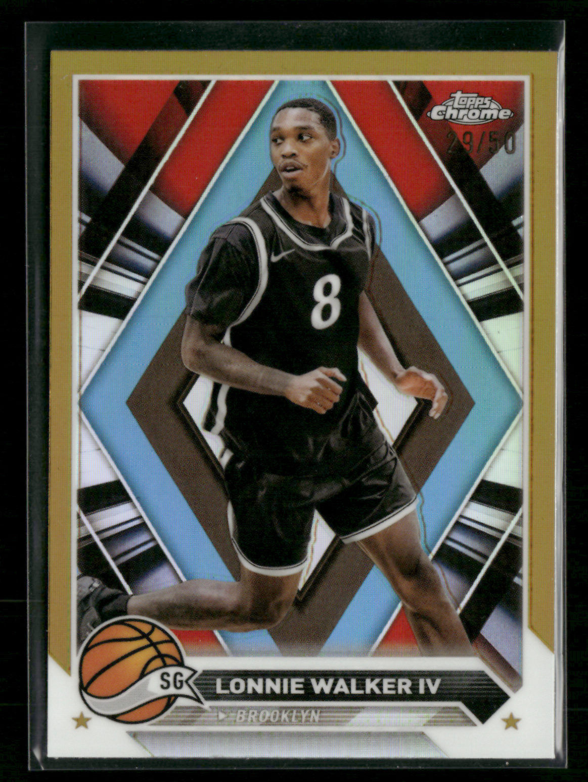 2024 Topps Chrome Basketball Lonnie Walker IV 29/50 Bronze Prizm [klsA33