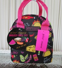 betsey johnson apple lunch bag
