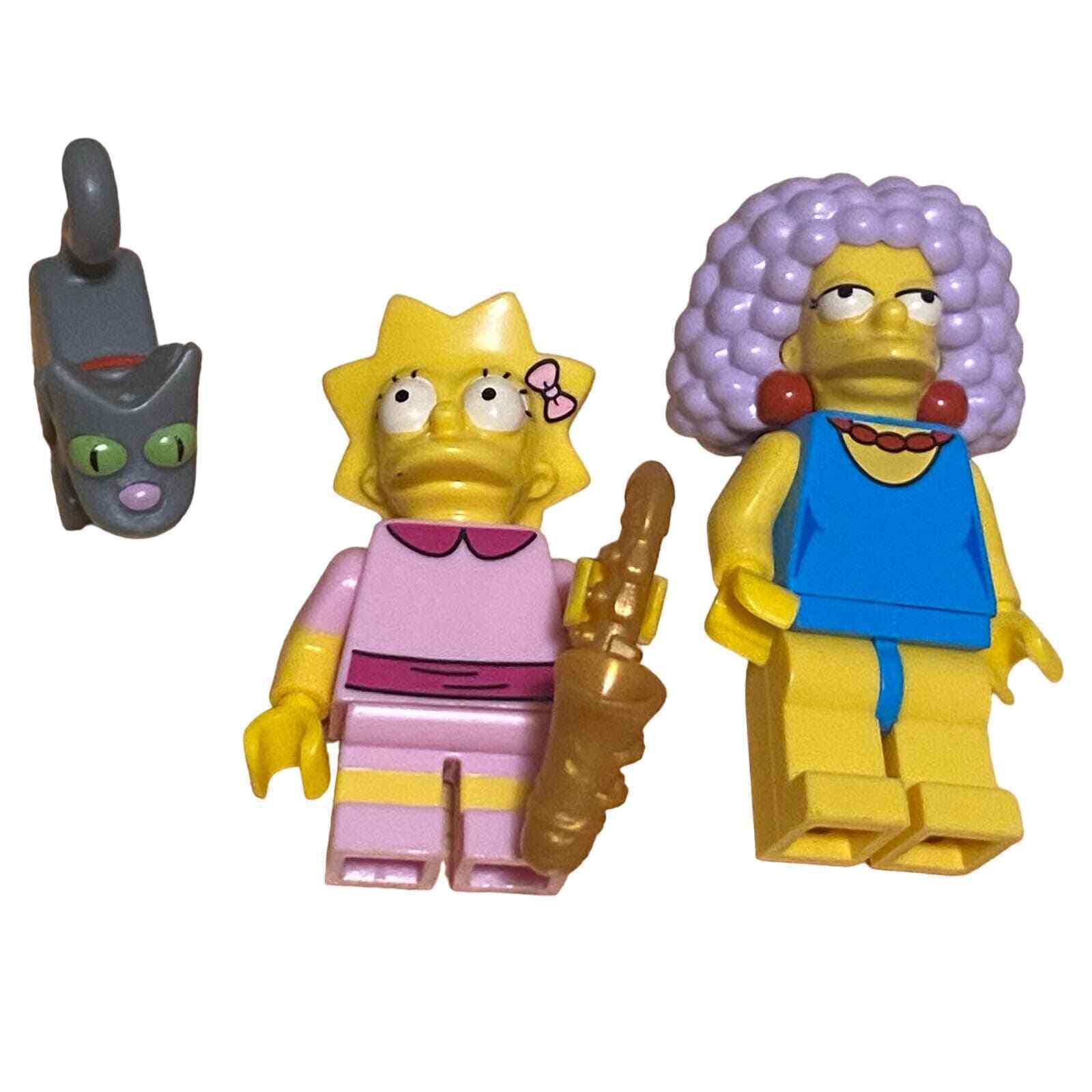 Lego The Simpsons Selma & Lisa Saxophone Snowball Cat Minifigures Lot