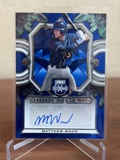 MATTHEW WOOD 2023 Panini Elite Extra Edition Hidden Gems Auto #HG-MWD