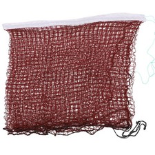 Dark Red Polypropylene Fiber Mesh Badminton Net For Outdoor Indoor Volleyball