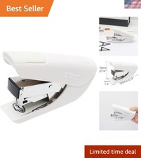 Effortless Stapler for Desk, 20 Sheet Capacity, Low Force ,White Stapler
