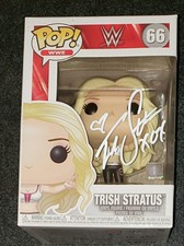 TRISH STRATUS signed funko pop ,   wwe, aew