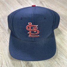 VTG St Louis Cardinals Snapback Hat MLB Baseball Signatures Blue Cap