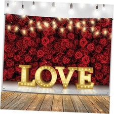 , Love Valentines Day Backdrop - XtraLarge, 84x60 Inch Valentines Backdrops