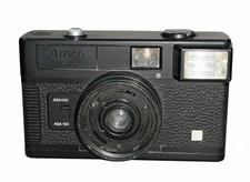 Vintage Ansco 1040 35mm Point & Shoot Film Camera Built-In Flash Works Hong Kong