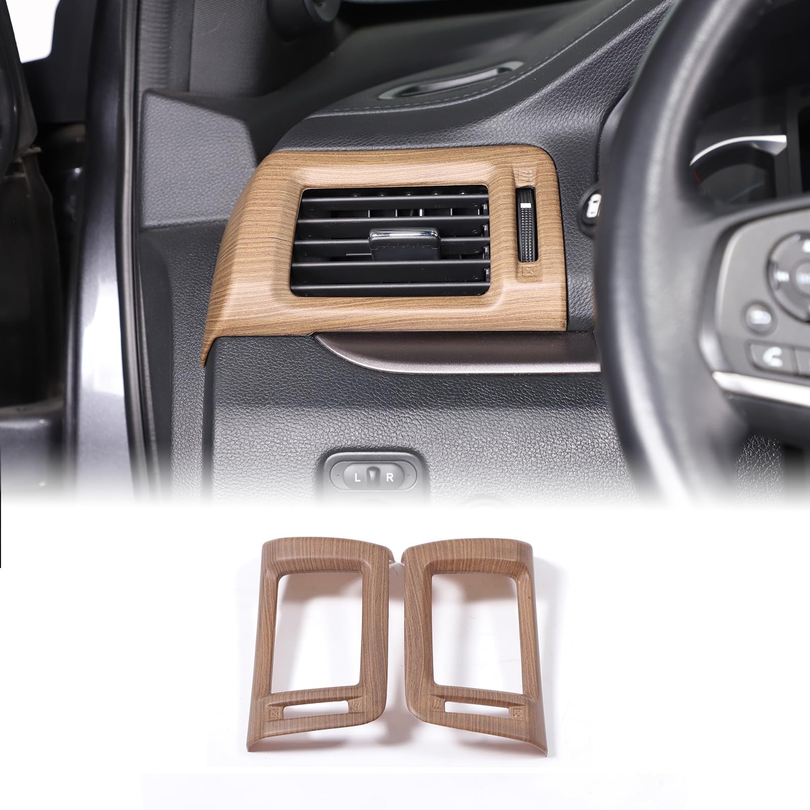 2PCS Side Air Vent Frame Trim for Honda Pilot 2016-2022/ Ridgeline 2017-2023/...