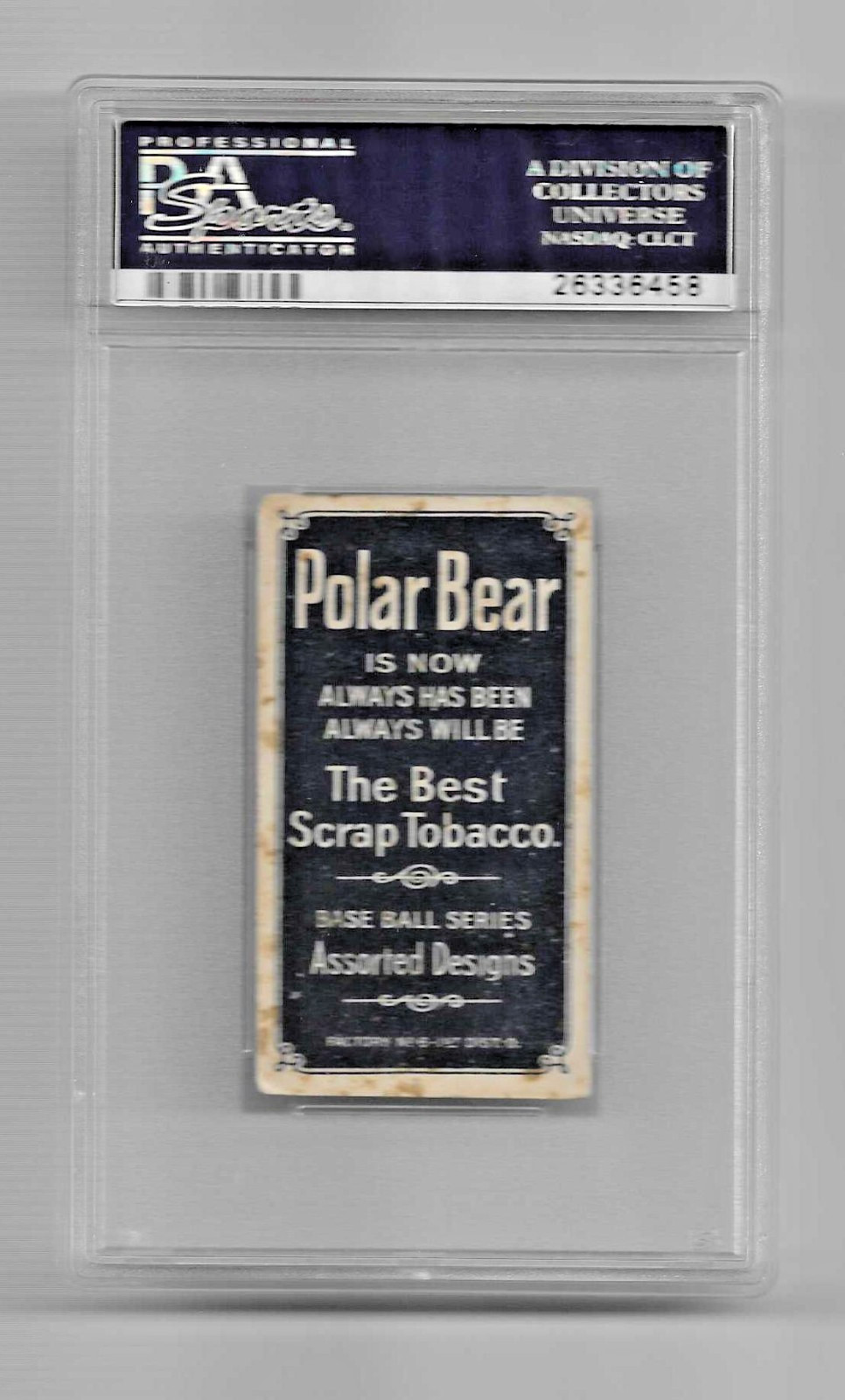 1909-1911 T206 POLAR BEAR TOBACCO BASEBALL CARD PSA 3 PADDY LIVINGSTON ATHLETICS view 4