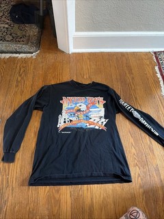 Harley Davidson Long Sleeve Daytona Beach Bike Week 1993 Very Nice