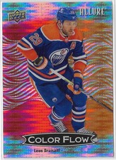 2024-25 UD ALLURE LEON DRAISAITL #CFL-27 RED-ORANGE SPECTRUM COLOR FLOW /150