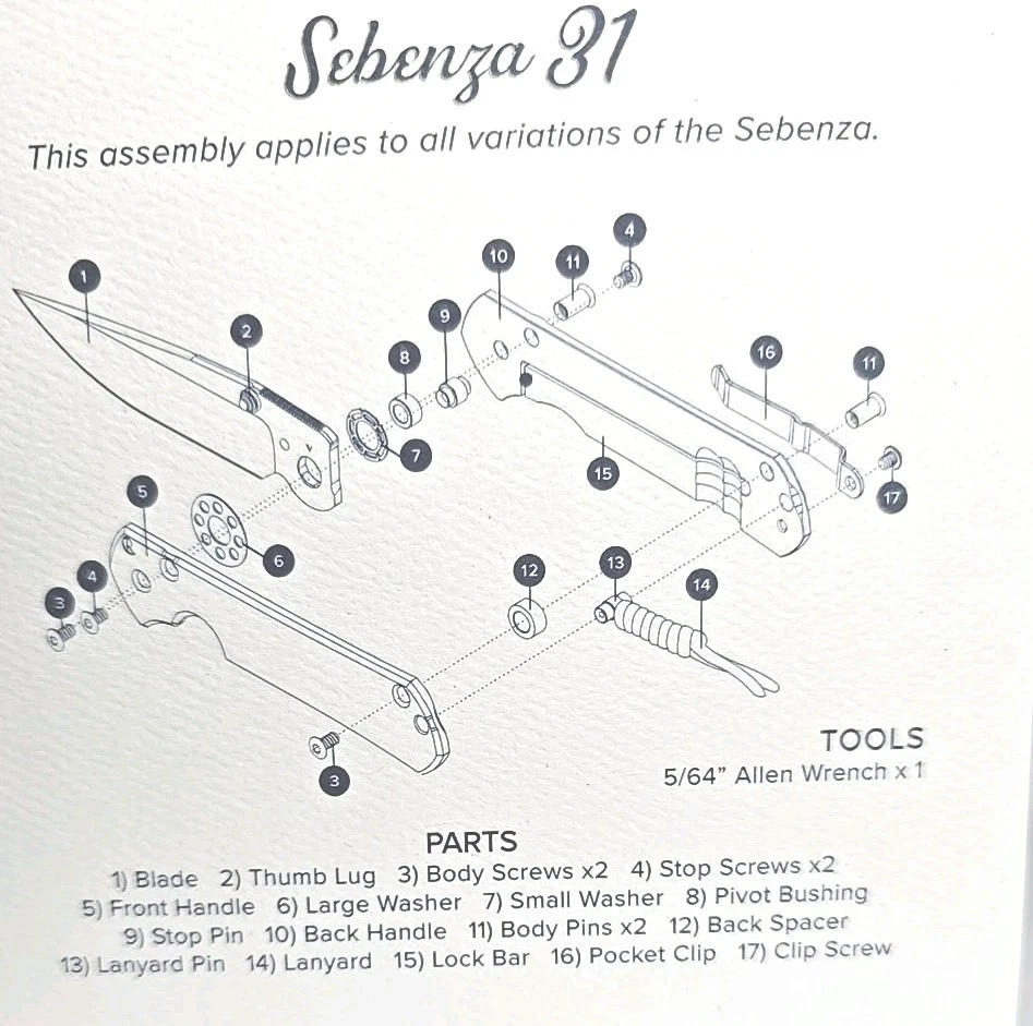 Knives large sebenza L31-1232, tanto, black canvass micarta,Glass Blasted,Dbl Lu - Image 2 of 4