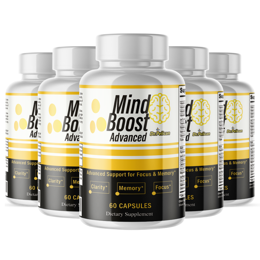 Mind Boost Advanced- Brain Support- 5 Bottles- 300 Capsules | eBay