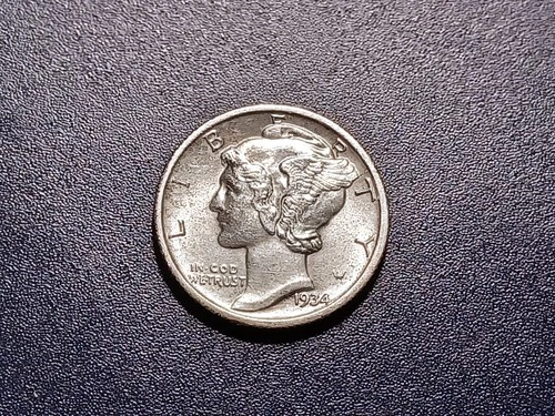 Nice BU 1934-P Mercury Dime