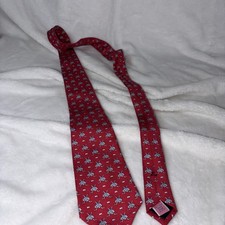 Vineyard Vines Tie Mens One Size Novelty Hockey 100 Silk Made In USA Preppy EUC
