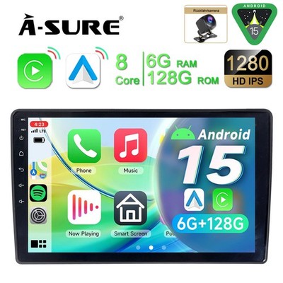 8-Kern 6+128GB Android 14 CarPlay Autoradio Kamera Navi Für Citroën C5 2008 2017